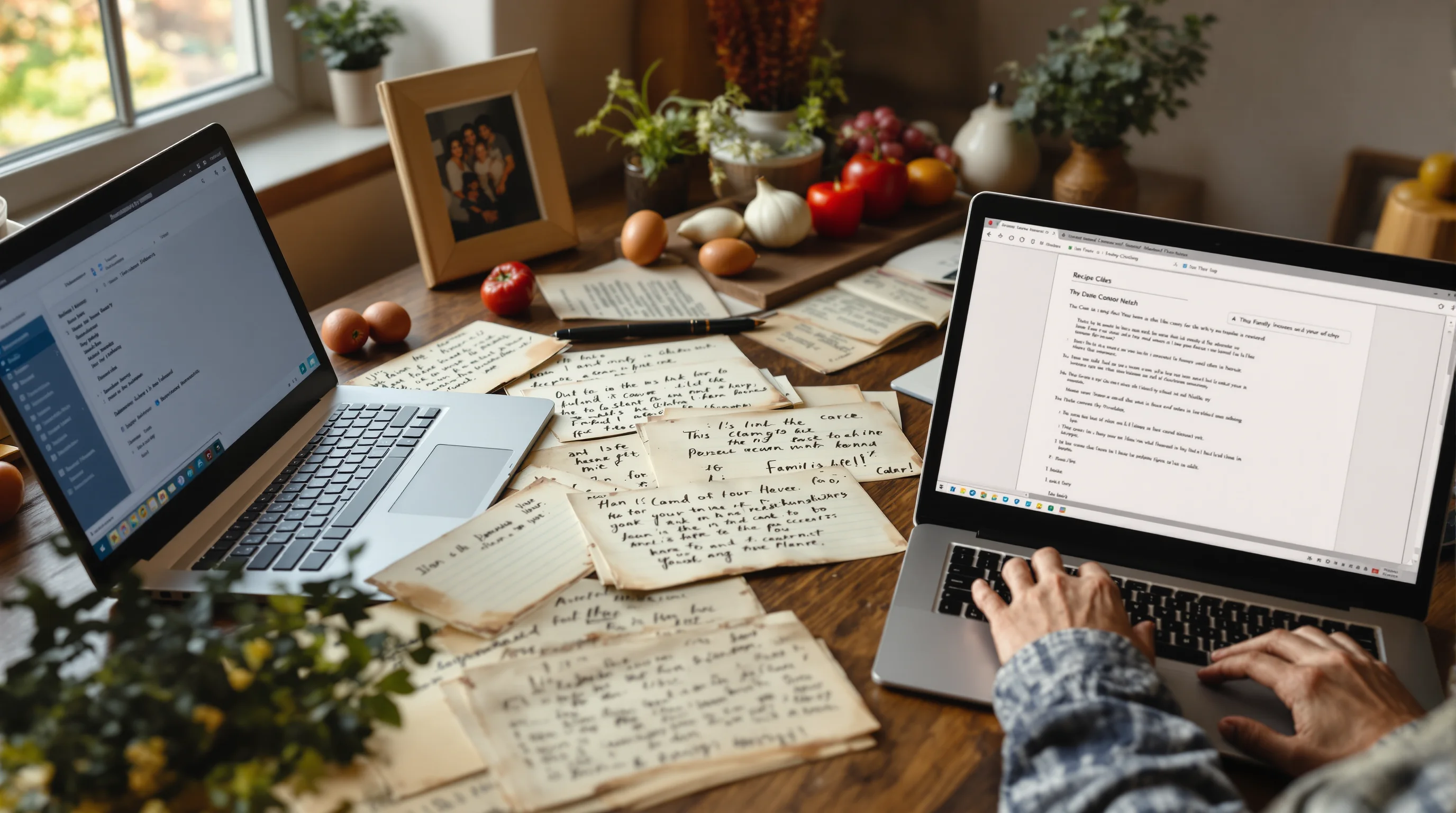 Cómo modernizar documentos y recetas familiares tradicionales