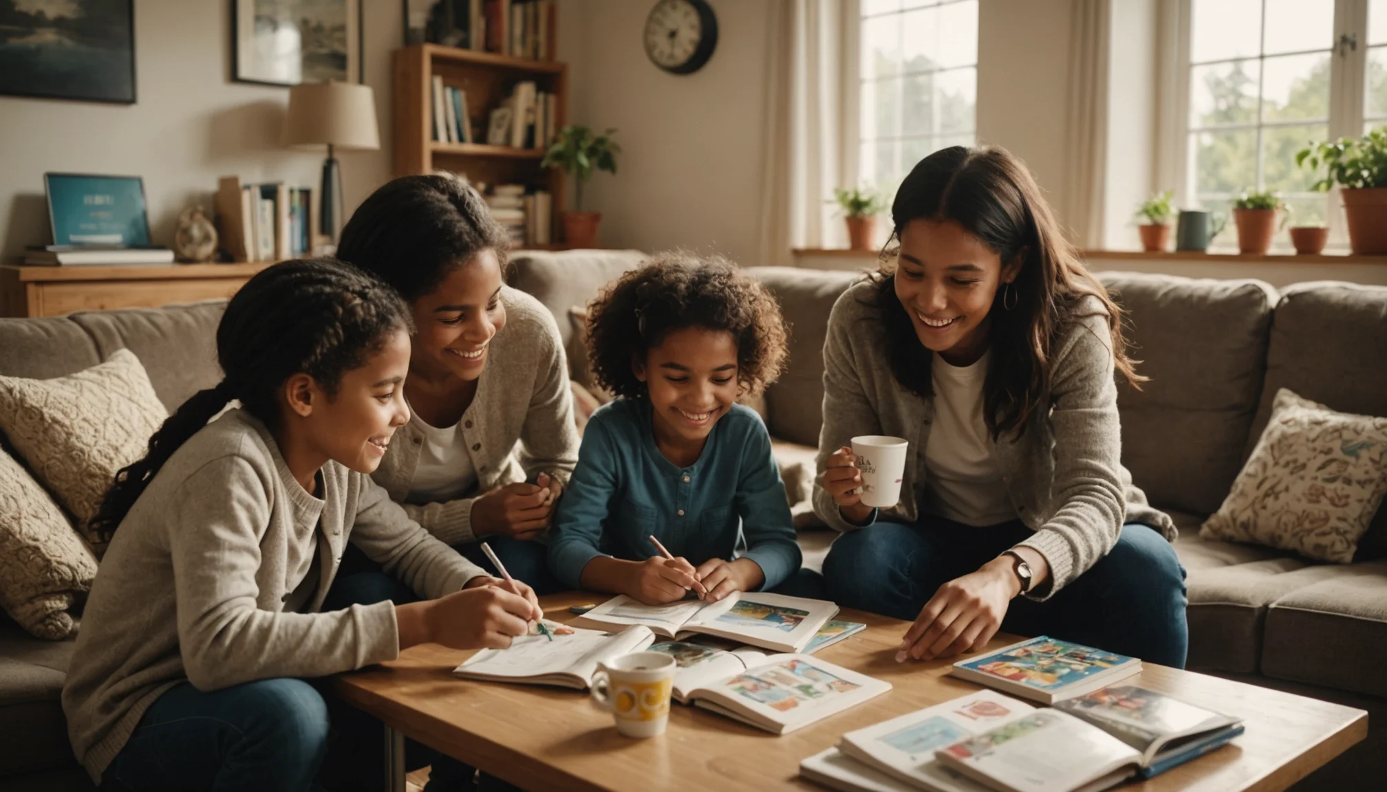 Descubre cómo aprender inglés en familia desde la comodidad de tu hogar.