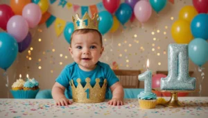 corona cumpleaños 1 año
