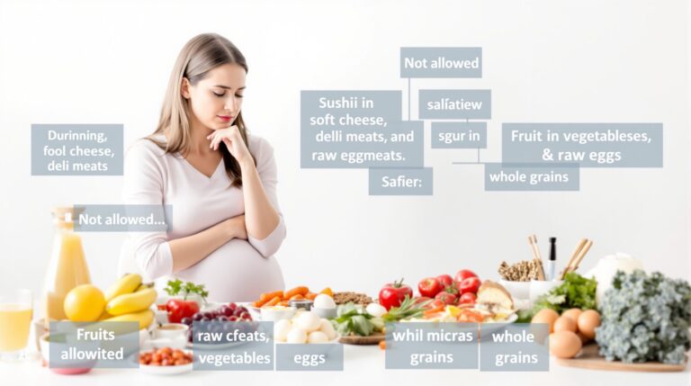 que no puede comer una embarazada