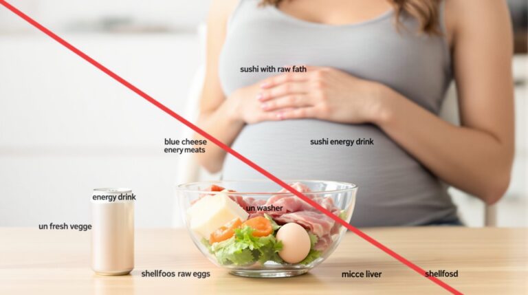 que no puede comer una embarazada