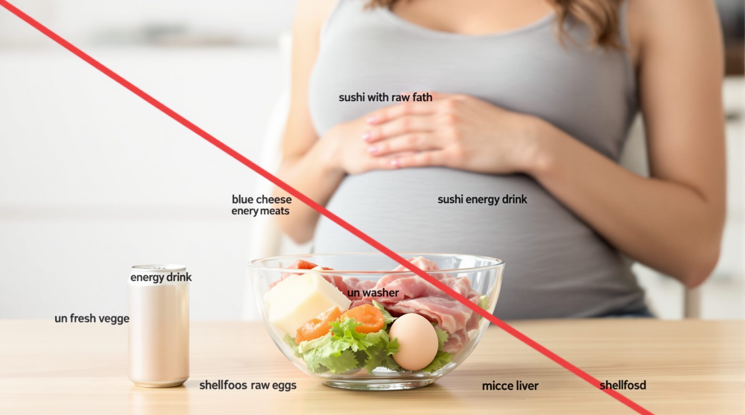 que no puede comer una embarazada