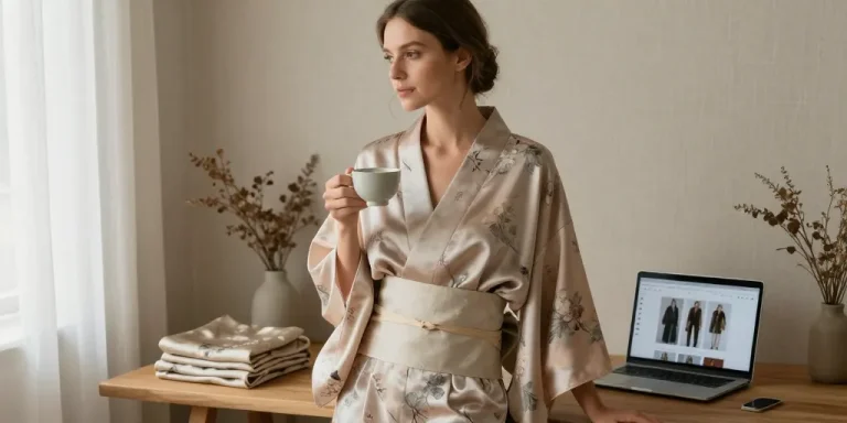 La demanda de kimonos de seda online crece en España ante el auge de la moda consciente y el estilo de vida slow